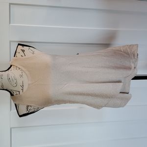 White House Black Market pink glittery asymmetrical tank